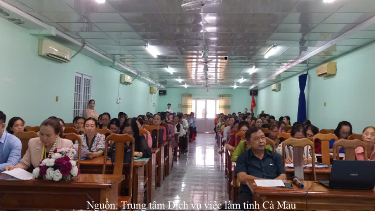 Tập huấn nghiệp vụ tuyên tuyền, tư vấn giới thiệu việc làm cho cộng tác viên trên địa bàn huyện Cái Nước