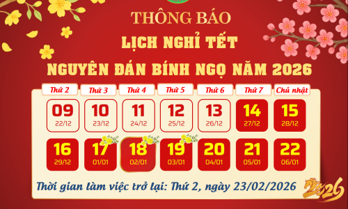 Lịch nghỉ Tết Nguyên đán Bính Ngọ năm 2026