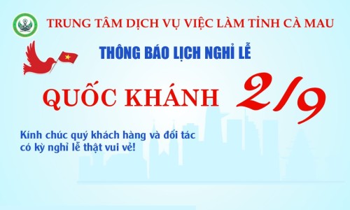 Thông báo lịch nghỉ lễ Quốc khánh 2/9
