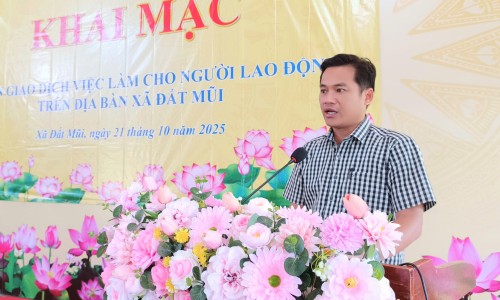 PHIÊN GIAO DỊCH VIỆC LÀM TẠI XÃ ĐẤT MŨI NĂM 2025