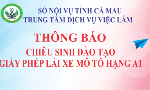 📣 Thông báo chiêu sinh đào tạo Giấy phép lái xe mô tô hạng A1