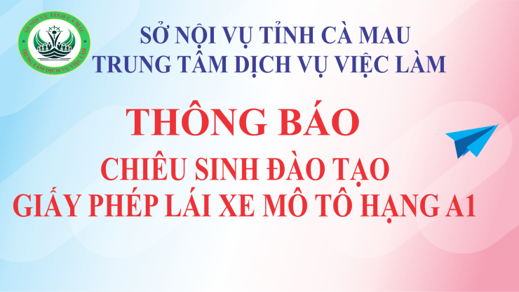 📣 Thông báo chiêu sinh đào tạo Giấy phép lái xe mô tô hạng A1