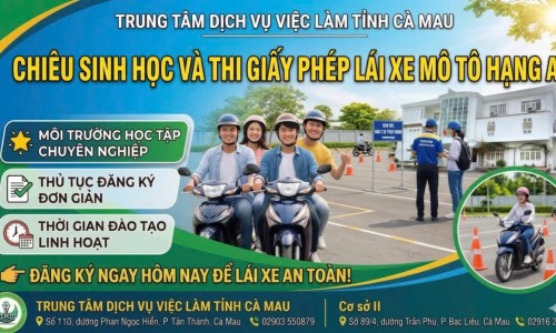 🎯 Chiêu sinh học và thi giấy phép lái xe mô tô hạng A1