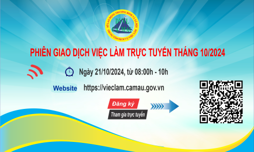 Thông báo đăng ký tham gia phiên giao dịch việc làm trực tuyến tại Trung tâm Dịch vụ việc làm tỉnh Bến Tre