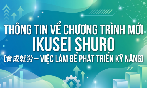 THÔNG TIN VỀ CHƯƠNG TRÌNH MỚI IKUSEI SHURO (育成就労 – VIỆC LÀM ĐỂ PHÁT TRIỂN KỸ NĂNG)