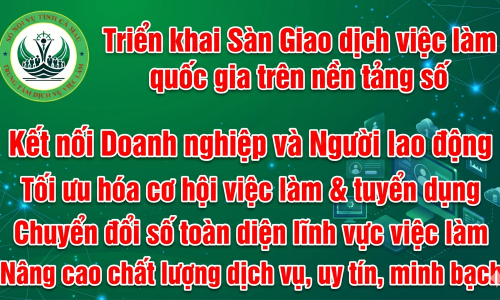 Triển khai Sàn Giao dịch việc làm quốc gia trên nền tảng số