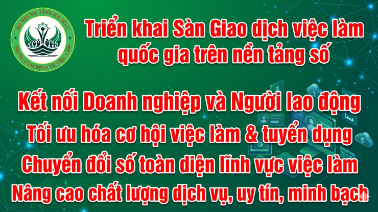 Triển khai Sàn Giao dịch việc làm quốc gia trên nền tảng số