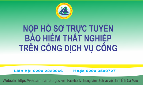 TRUNG TÂM DỊCH VỤ VIỆC LÀM TỈNH CÀ MAU THỰC HIỆN GIẢI QUYẾT HƯỞNG TRỢ CẤP THẤT NGHIỆP CHO NGƯỜI LAO ĐỘNG TRÊN CỔNG DỊCH VỤ CÔNG