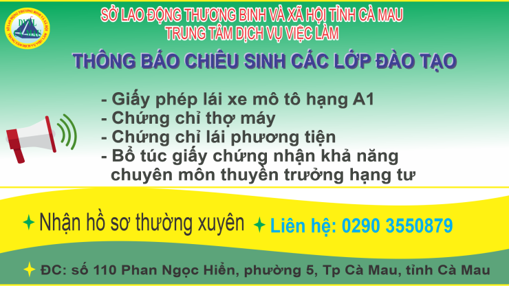 THÔNG BÁO CHIÊU SINH