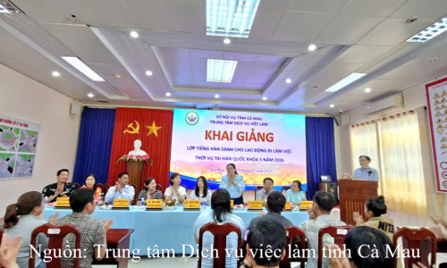 Khai giảng lớp tiếng Hàn khóa 5 – năm 2026 cho người lao động đăng ký đi làm việc thời vụ tại Hàn Quốc