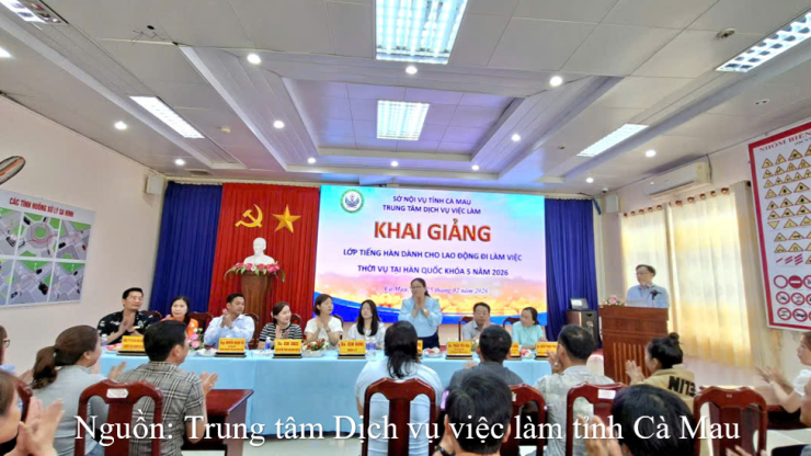 Khai giảng lớp tiếng Hàn khóa 5 – năm 2026 cho người lao động đăng ký đi làm việc thời vụ tại Hàn Quốc