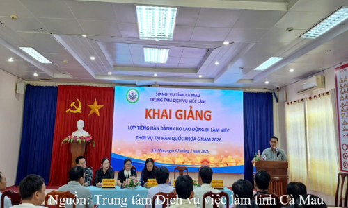 Khai giảng lớp tiếng Hàn khóa 6 – năm 2026 cho người lao động đăng ký đi làm việc thời vụ tại Hàn Quốc