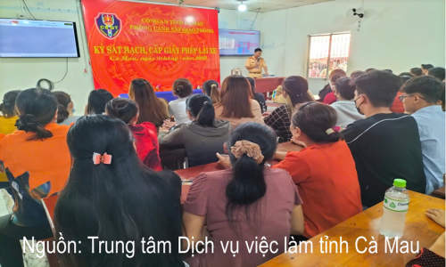 Tổ chức thi sát hạch, cấp giấy phép lái xe mô tô hạng A1 cho người dân trên địa bàn tỉnh Cà Mau