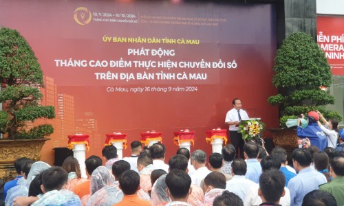Tăng cường tuyên truyền tháng cao điểm và Chương trình hưởng ứng Ngày Chuyển đổi số quốc gia năm 2024 trên địa bàn tỉnh Cà Mau