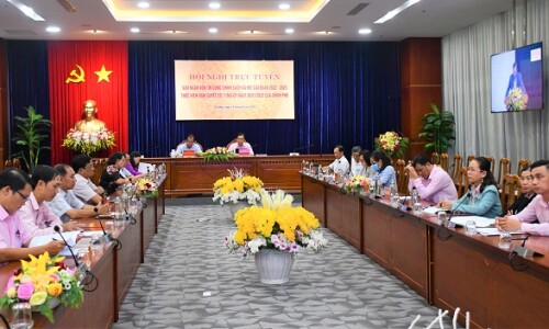 Hội nghị trực tuyến giải ngân vốn tín dụng chính sách xã hội giai đoạn 2022 – 2023