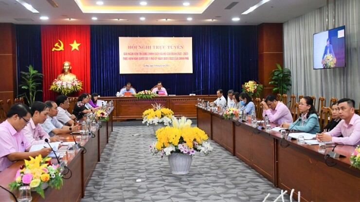 Hội nghị trực tuyến giải ngân vốn tín dụng chính sách xã hội giai đoạn 2022 – 2023