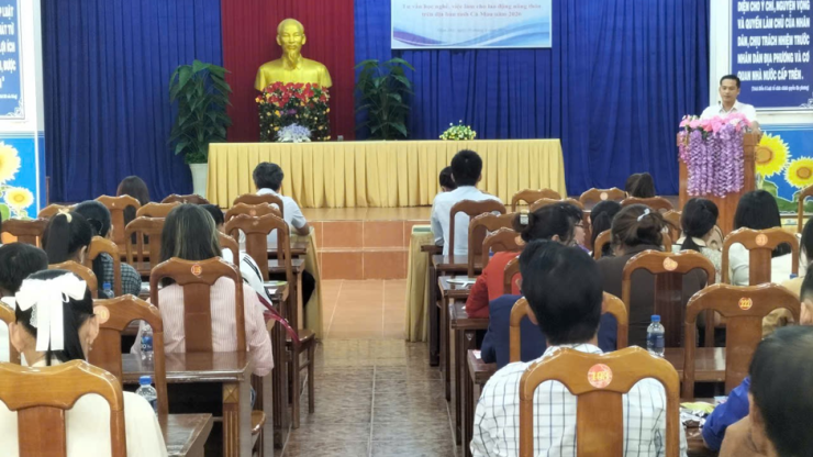 Đẩy mạnh tuyên truyền, tư vấn học nghề, việc làm cho lao động nông thôn tại tỉnh Cà Mau