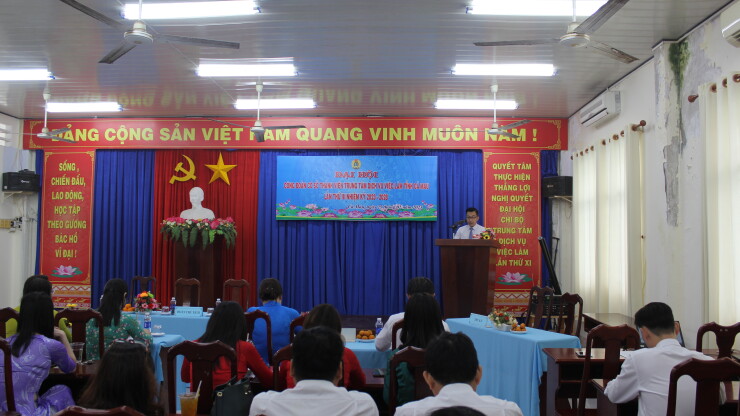 Đại hội Công đoàn cơ sở thành viên Trung tâm Dịch vụ việc làm tỉnh Cà Mau lần thứ 3, nhiệm kỳ 2023-2028