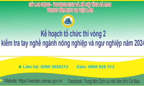 Kế hoạch tổ chức thi vòng 2 - kiểm tra tay nghề ngành nông nghiệp và ngư nghiệp năm 2024