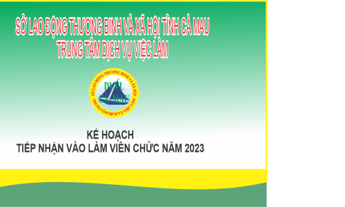 Kế hoạch tiếp nhận vào làm viên chức năm 2023
