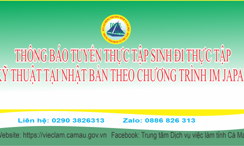 Tuyển chọn thực tập sinh đi thực tập kỹ thuật tại Nhật Bản theo chương trình IM Japan