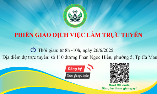 👉 👉 Đăng ký tham gia Phiên giao dịch việc làm trực tuyến Bến Tre , với nhiều vị trí việc làm trống hấp dẫn