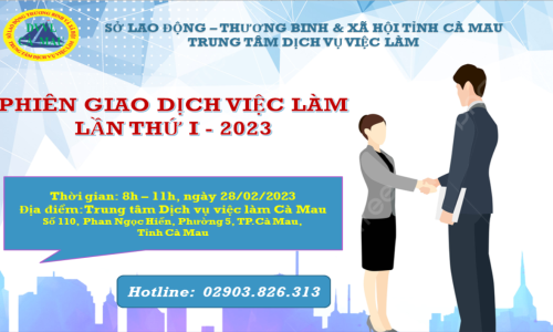 Thông báo về việc tổ chức Phiên giao dịch việc làm, lần thứ I - 2023