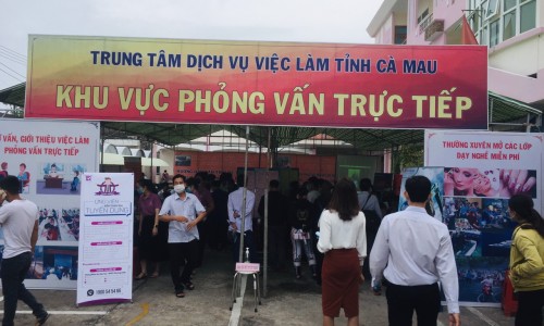 Trung tâm dịch vụ việc làm cà mau  tổ chức phiên giao dịch việc làm  dành cho người lao động thất nghiệp lần thứ 14