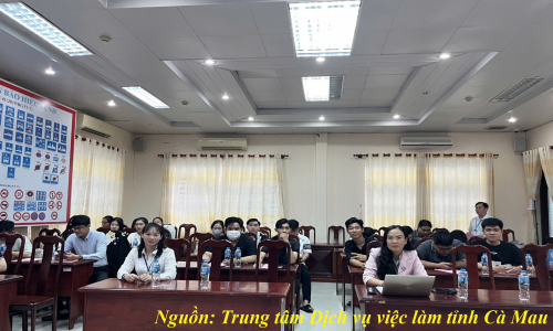 Trung tâm Dịch vụ việc làm tỉnh Cà Mau tham gia phiên giao dịch việc làm trực tuyến khu vực Đồng bằng sông Cửu Long và các tỉnh Đông Nam Bộ