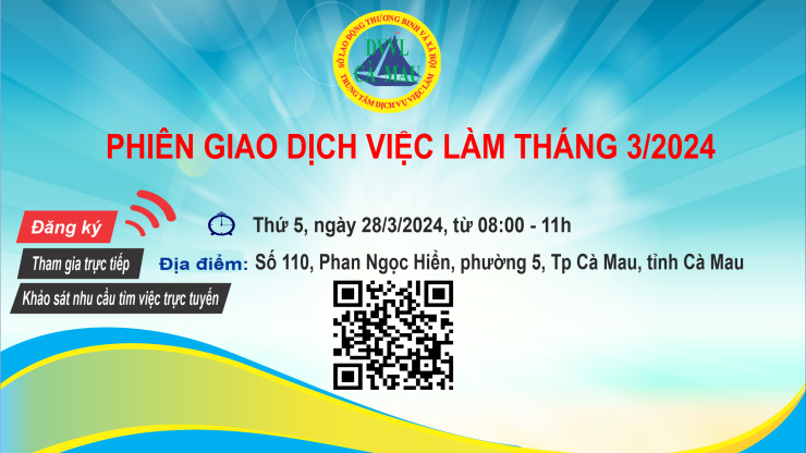 Tổ chức Phiên giao dịch việc làm tháng 3/2024