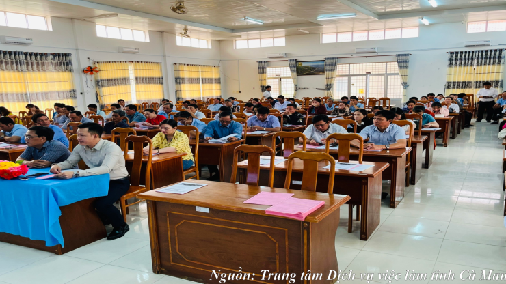 Tập huấn nghiệp vụ tuyên truyền, tư vấn giới thiệu việc làm cho lực lượng cộng tác viên trên địa bàn huyện Phú Tân tỉnh Cà Mau
