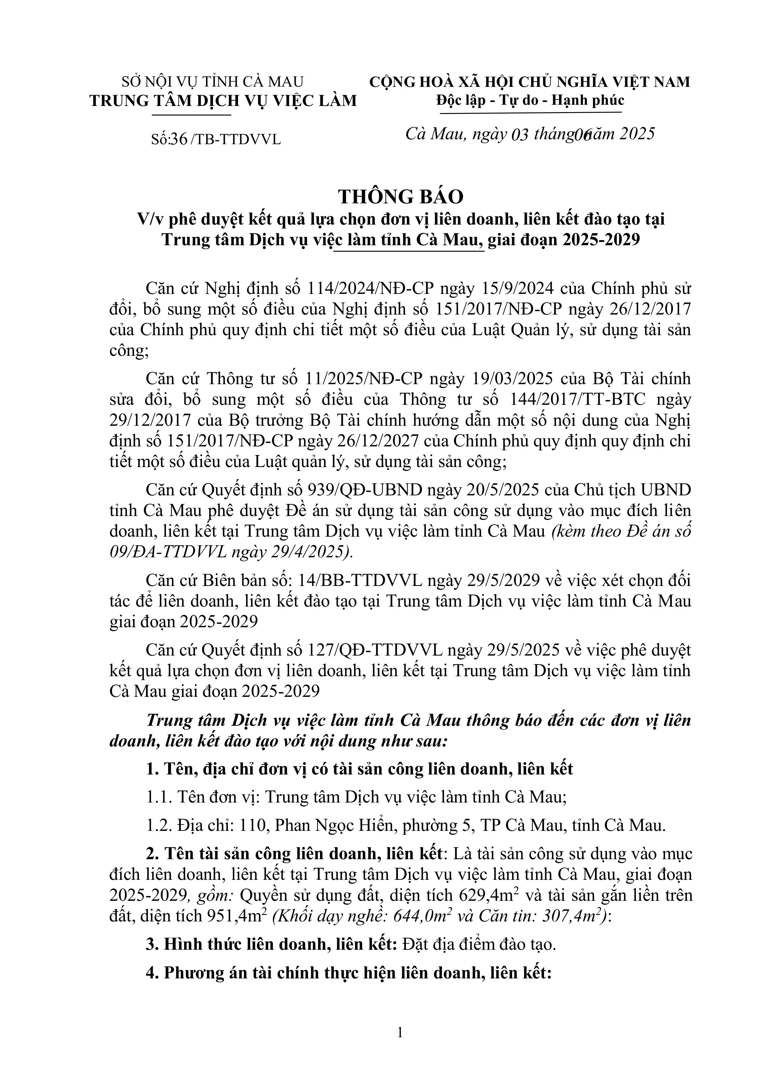 thong bao ket qua lua chon doi tac ldlk-h├¼nh ß║únh-0