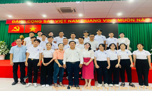 Trung tâm Dịch vụ việc làm tỉnh Cà Mau phối hợp Phòng Lao động TB&XH Huyện Đầm Dơi công tác đến làm việc và thăm thực tập sinh tỉnh Cà Mau