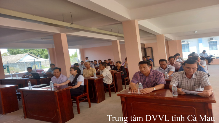 Tập huấn nghiệp vụ tuyên tuyền, tư vấn giới thiệu việc làm tại 02 xã Ngọc Chánh và Tạ An Khương Đông huyện Đầm Dơi