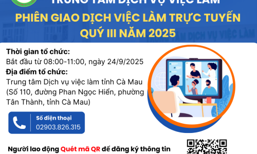 Đăng ký tham gia phiên giao dịch việc làm trực tuyến quý III/2025