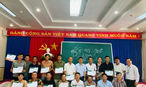 Lễ kết thúc khóa học đào tạo tiếng Hàn cho học viên huyện Thới Bình đi làm thời vụ năm 2025