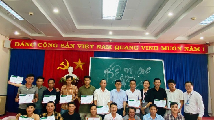 Lễ kết thúc khóa học đào tạo tiếng Hàn cho học viên huyện Thới Bình đi làm thời vụ năm 2025