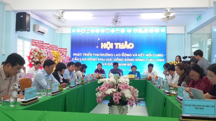 Hội thảo phát triển thông tin thị trường lao động và kết nối cung cầu lao động khu vực Đồng bằng Sông Cửu Long và Đông Nam Bộ tại tỉnh Vĩnh Long