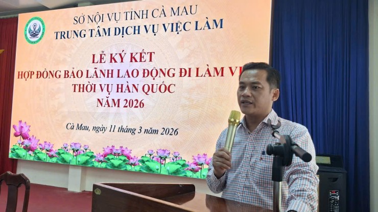 Lễ ký kết hợp đồng bảo lãnh lao động đi làm việc thời vụ tại Hàn Quốc năm 2026