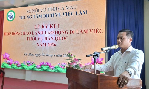 Tiếp tục tổ chức Lễ ký kết hợp đồng bảo lãnh cho người lao động tham gia chương trình đi làm việc thời vụ tại Hàn Quốc năm 2026