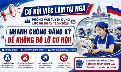 Thông tin về chương trình đi làm việc tại thị trường Nga ngành nghề May mặc