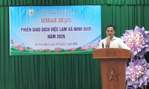 Phiên giao dịch việc làm tại xã Ninh Quới: Cầu nối giữa doanh nghiệp và người lao động